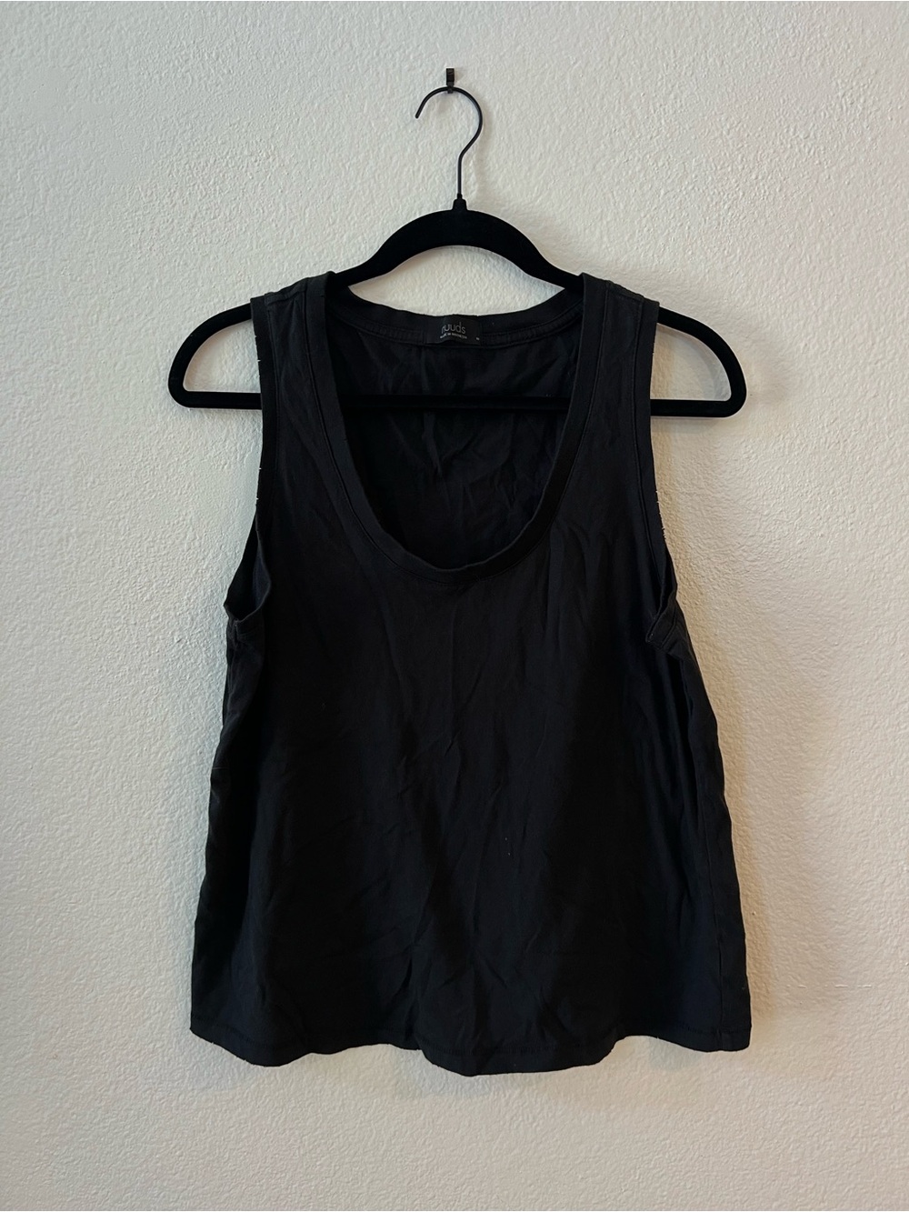 nuuds Black Scoop Neck Tank Top